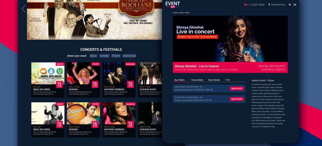 Event website